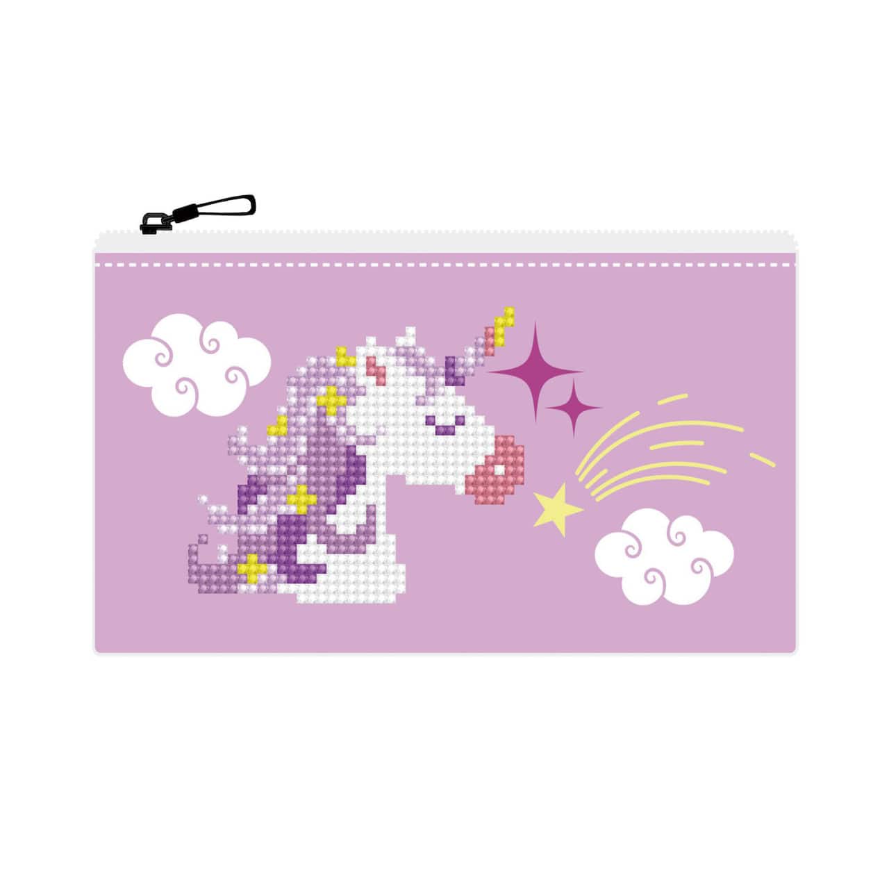 Diamond Dotz® Beginner Pink Unicorn Zipper Pouch Diamond Painting Kit